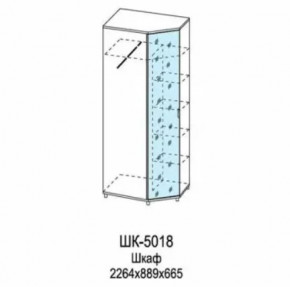 Шкаф для одежды и белья ШК-5018 Грейс в Междуреченском - mezhdurechenskij.mebel-tymen.ru | фото