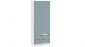 Шкаф для одежды «Марли» Белый, Серо-голубой в Междуреченском - mezhdurechenskij.mebel-tymen.ru | фото