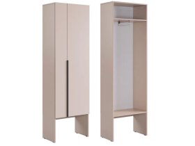 Шкаф двухдверный L600 Баско кашемир в Междуреченском - mezhdurechenskij.mebel-tymen.ru | фото