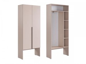 Шкаф двухдверный Баско L800 кашемир в Междуреченском - mezhdurechenskij.mebel-tymen.ru | фото