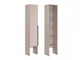 Шкаф однодверный L400 Баско кашемир в Междуреченском - mezhdurechenskij.mebel-tymen.ru | фото