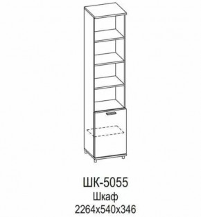 Шкаф ШК-5055 Грейс в Междуреченском - mezhdurechenskij.mebel-tymen.ru | фото