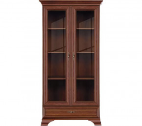 Шкаф-витрина Kentaki S320-REG2W1S Каштан в Междуреченском - mezhdurechenskij.mebel-tymen.ru | фото