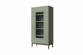 Шкаф Витрина ШР-2 Гориция Зелёный самшит в Междуреченском - mezhdurechenskij.mebel-tymen.ru | фото