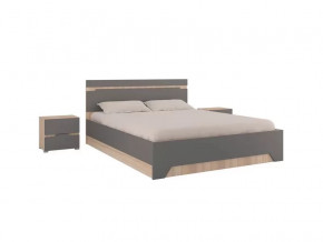 Спальный гарнитур Анталия Сонома-Графит софт в Междуреченском - mezhdurechenskij.mebel-tymen.ru | фото