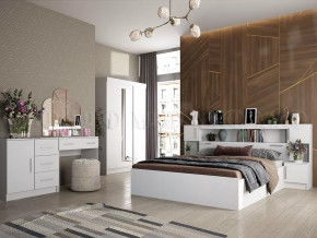 Спальный гарнитур Басямиф, белый в Междуреченском - mezhdurechenskij.mebel-tymen.ru | фото