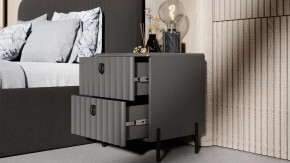 Спальный гарнитур «Тиффани» №3 Серый графит, Графит матовый в Междуреченском - mezhdurechenskij.mebel-tymen.ru | фото