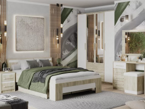 Спальный гарнитур Эдем-1 Дуб сонома/Белый жемчуг в Междуреченском - mezhdurechenskij.mebel-tymen.ru | фото