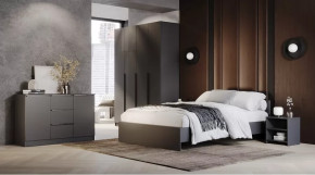 Спальный гарнитур Элегант Графит в Междуреченском - mezhdurechenskij.mebel-tymen.ru | фото