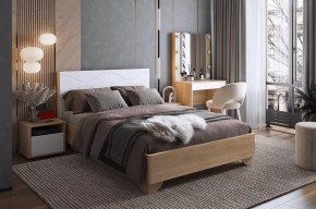 Спальный гарнитур Зара К4 дуб сонома/белый в Междуреченском - mezhdurechenskij.mebel-tymen.ru | фото