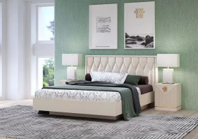 Спальня №3 "Капри" Сатин в Междуреченском - mezhdurechenskij.mebel-tymen.ru | фото