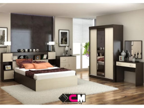 Спальня Басса Венге/Дуб белфорт в Междуреченском - mezhdurechenskij.mebel-tymen.ru | фото