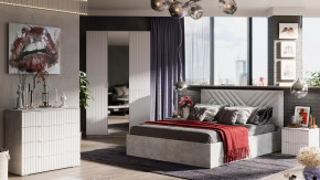 Спальня «Хилтон» Ателье светлый в Междуреченском - mezhdurechenskij.mebel-tymen.ru | фото