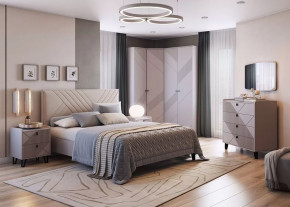 Спальня Кашемир №3, кашемир/сантьяго в Междуреченском - mezhdurechenskij.mebel-tymen.ru | фото