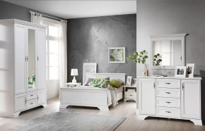 Спальня Kentaki белый в Междуреченском - mezhdurechenskij.mebel-tymen.ru | фото