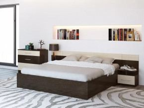 Спальня Леси Венге-Дуб в Междуреченском - mezhdurechenskij.mebel-tymen.ru | фото