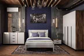 Спальня модульная Брента Жемчуг в Междуреченском - mezhdurechenskij.mebel-tymen.ru | фото