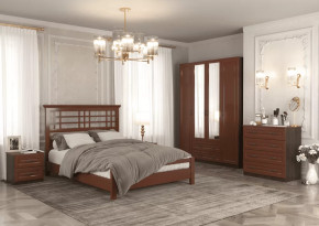 Спальня модульная Кантри Орех в Междуреченском - mezhdurechenskij.mebel-tymen.ru | фото