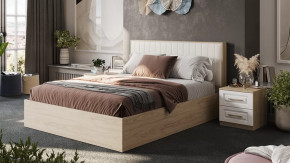 Спальня «Сэнди» Вяз благородный, Велюр Бежевый в Междуреченском - mezhdurechenskij.mebel-tymen.ru | фото