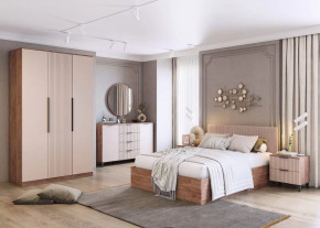 Спальня Тоскана, набор №2, дуб табачный/бисквит в Междуреченском - mezhdurechenskij.mebel-tymen.ru | фото