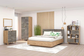 Спальня Эго, набор №КТ-3, дуб крафт золотой/камень темный Диал в Междуреченском - mezhdurechenskij.mebel-tymen.ru | фото