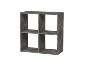 Стеллаж 4 секции графит Герда в Междуреченском - mezhdurechenskij.mebel-tymen.ru | фото