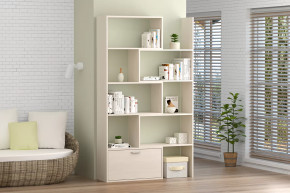 Стеллаж раздвижной, 718/1300 мм бодега белая Диал в Междуреченском - mezhdurechenskij.mebel-tymen.ru | фото