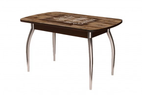 Стол Бостон, капучино/венге/хром триумф в Междуреченском - mezhdurechenskij.mebel-tymen.ru | фото