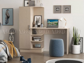 Стол компьютерный №1 Дуб беленый в Междуреченском - mezhdurechenskij.mebel-tymen.ru | фото