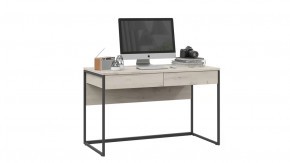 Стол компьютерный «Лофт» тип 2 Черный/Дуб крафт белый в Междуреченском - mezhdurechenskij.mebel-tymen.ru | фото