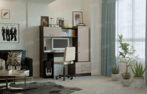 Стол компьютерный "ПКС-7" венге/дуб белфорт в Междуреченском - mezhdurechenskij.mebel-tymen.ru | фото