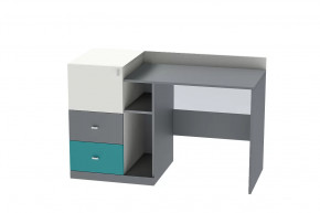 Стол письменный Клео Ст-1, 1300 мм, графит, миндаль, океан Диал в Междуреченском - mezhdurechenskij.mebel-tymen.ru | фото