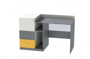 Стол письменный Клео Ст-1, 1300 мм, графит, миндаль, солнечный Диал в Междуреченском - mezhdurechenskij.mebel-tymen.ru | фото