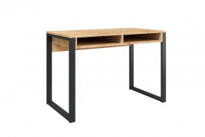 Стол письменный Лунар, дуб бунратти/черный в Междуреченском - mezhdurechenskij.mebel-tymen.ru | фото