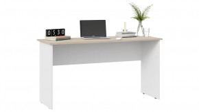 Стол письменный тип 14 (1400) Дуб Сонома, Белый Ясень в Междуреченском - mezhdurechenskij.mebel-tymen.ru | фото