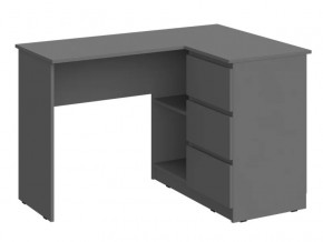 Стол угловой Челси Графит в Междуреченском - mezhdurechenskij.mebel-tymen.ru | фото