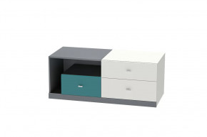 Тумба Клео Т-1, 1200 мм, графит, миндаль, океан Диал в Междуреченском - mezhdurechenskij.mebel-tymen.ru | фото