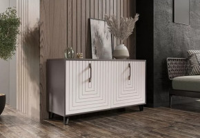 Тумба Квадро М-5, софт серый/софт вайт в Междуреченском - mezhdurechenskij.mebel-tymen.ru | фото