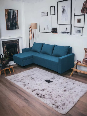 Угловой диван Шерри Савана Деним в Междуреченском - mezhdurechenskij.mebel-tymen.ru | фото