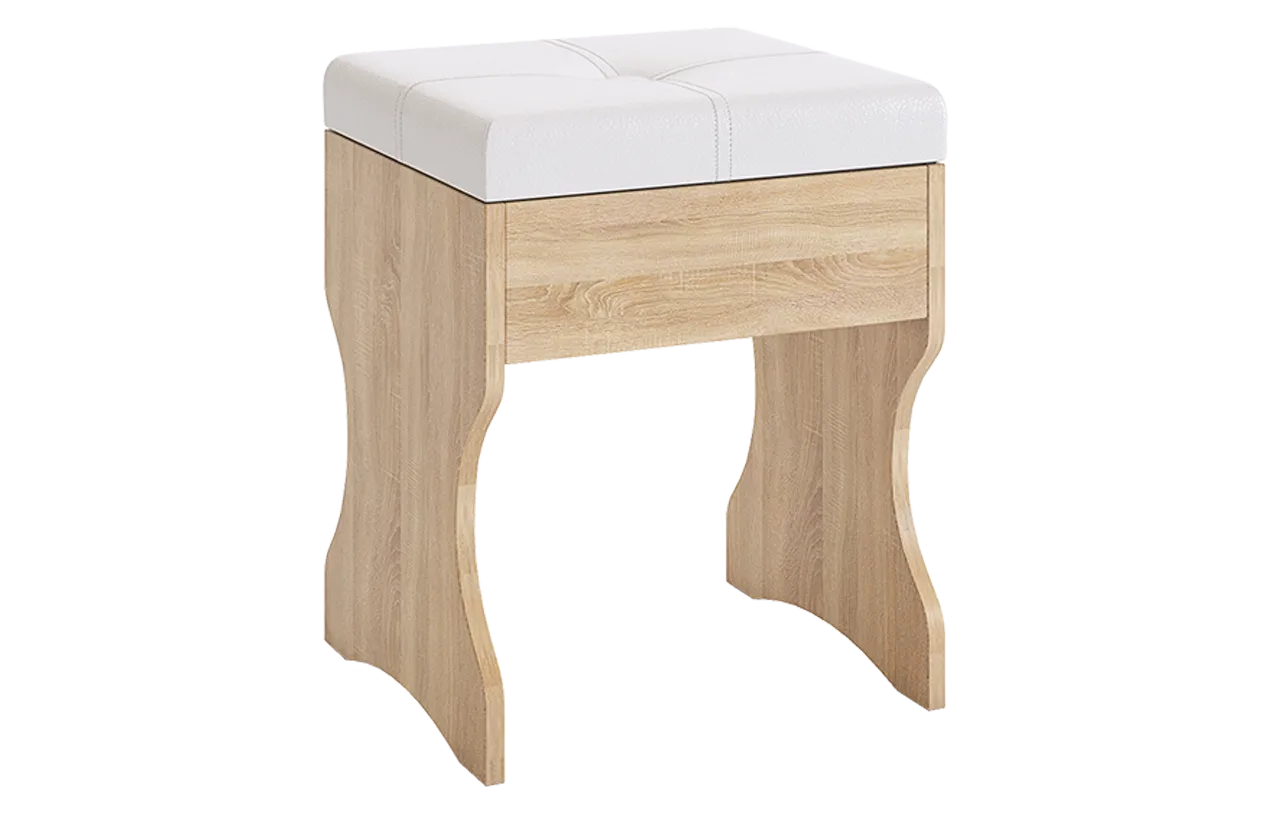 Пуф Виктория-1 дуб сонома в Междуреченском - mezhdurechenskij.mebel-tymen.ru | фото