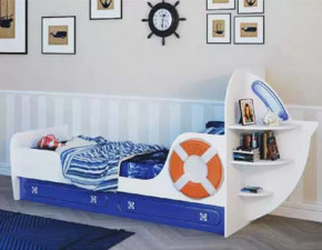 "Яхта-1" Кровать в Междуреченском - mezhdurechenskij.mebel-tymen.ru | фото